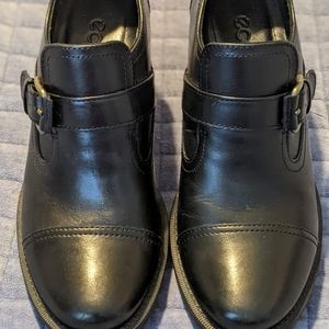 COPY - 💕 Ecco Black Platform comfortable Platform heel shoes 🌸